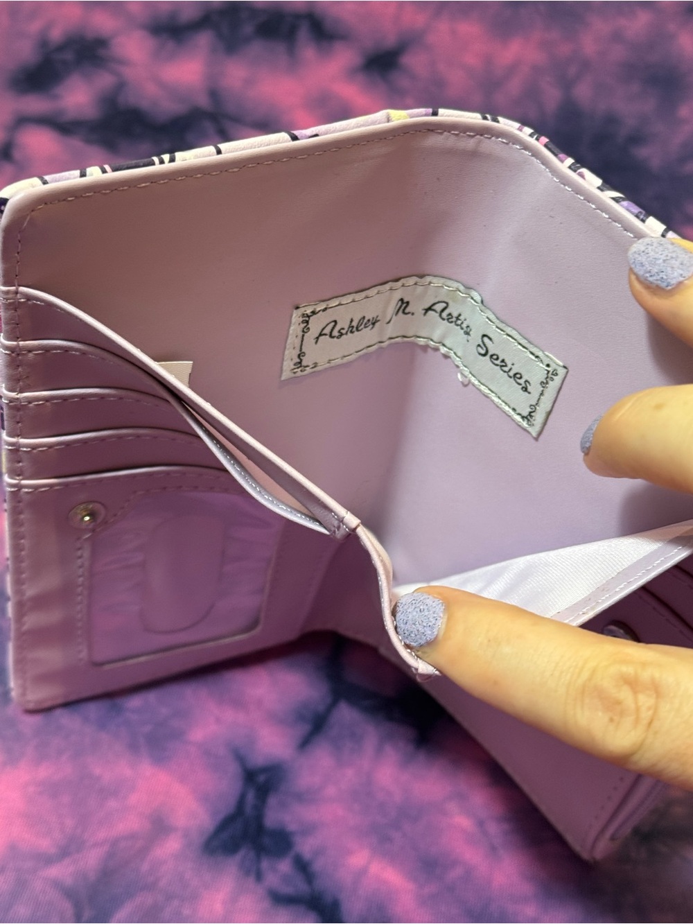 Mystic Tarot Oija Crystals Zip Wallet - Purple & Pink - Picture 6 of 6